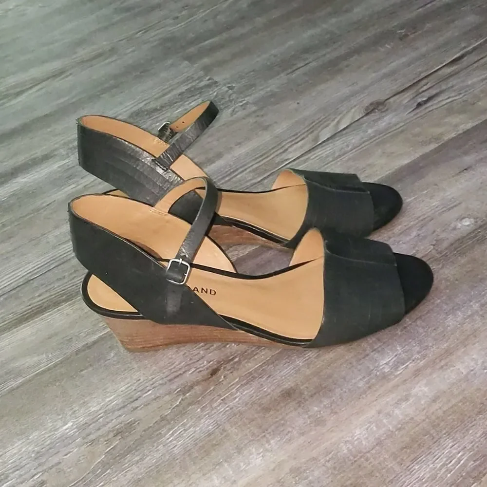 Lucky Brand black heeled  sandals Sz 8M - Picture 5 of 5